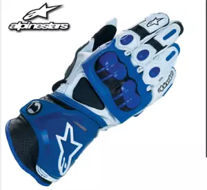 Alpinestars GP Pro Classic Motorcycle Riding Long Gloves,Men's Size M-XXL , Blue - Picture 1 of 7