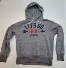 Homage Cleveland Indians Guardians  Baseball Tribe Small Hoodie Gray Sweatshirt 