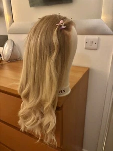 Nuola 100% Human Hair Wig – 20" with Full HD Pre-Trimmed Lace - Golden Blonde - Picture 1 of 5