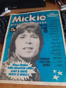 MICKIE SONGBOOK 70S POP MAGAZINE MARCH 1973 VG CLIFF RICHARD MARC BOLAN MUD - Picture 1 of 5