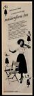1950 Soutien-gorge Maidenform femme test d'écran photo vintage imprimé annonce