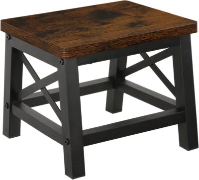 Wooden Step Stool for Adults and Kids,Step Stool for High Bed with Non-Slip Feet - Image 1 of 4