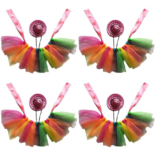 VETEMENTS Set 4 Vestiti Camaleonte Drago Barbuto Vestito Lucertola Tutù per Draghi