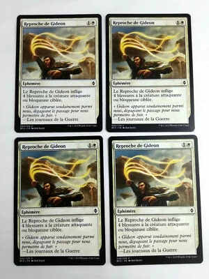 Mtg Magic Playset 4x Gideon's Reproach Zendikar Vf Exc - Image 1 of 2
