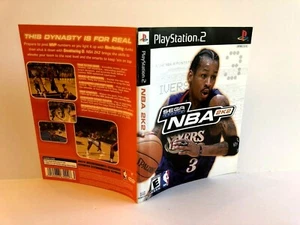 Sega NBA 2K2 PS2 ARTWORK ONLY Authentic Insert Black Label - Picture 1 of 1