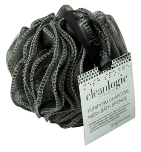Clean Logic Purifying Charcoal Mesh Bath Sponge (2 Pack)2 - Picture 1 of 1