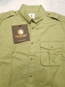 Southern Proper 100% Cotton Shooting Sport Shirt NWT Small $125 Olive Green - Picture 1 of 6