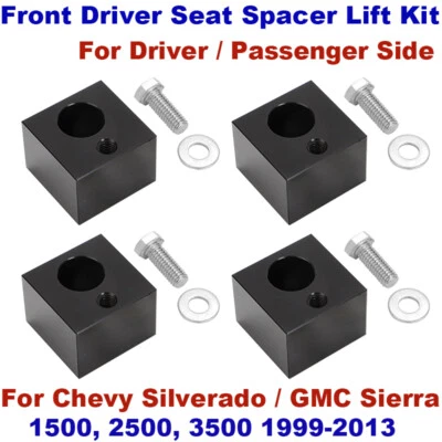 For 1999-2013 Chevy Silverado / GMC Sierra Front Driver Seat Spacer Lift Kit - Image 1 of 4