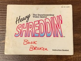 Heavy Shreddin Snowboarding Shredding Nintendo NES Instruction Manual Only