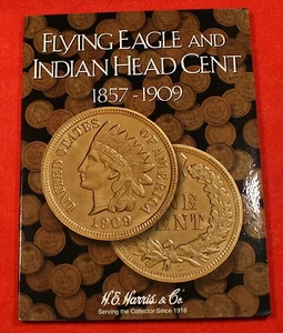 Indian Head Cents Penny 45 Coins in New Harris Folder book album B6 - Picture 1 of 10