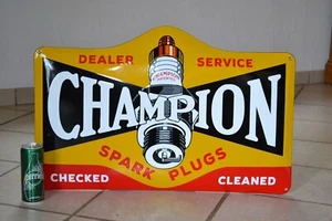 Plaque émaillée CHAMPION  Bougie garage enamel sign emaischild - Picture 1 of 3