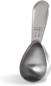 18/8 Stainless Steel Coffee Scoop: 1 Tablespoon Metal Measuring Spoon, Short Ha - Picture 1 of 8