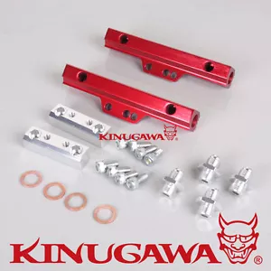 Kinugawa Fuel Rail High Flow For SUBARU Subaru WRX STI GDA GDB / Top Feed / Red - Picture 1 of 1