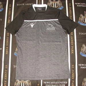 Newcastle Falcons Rugby England Training Shirt Jersey Macron Size M - Picture 1 of 7