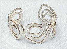 Mexico Swirl Cuff 925 Sterling Silver 6.5-7” Weighs 27.3g