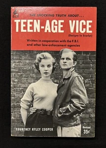Courtney Ryley Cooper TEEN-AGE VICE Pyramid G127 1954 - Imagen 1 de 4