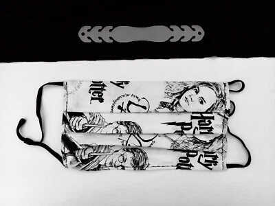 Máscara simple/Máscara plisada 100 % algodón-Personajes principales de Harry Potter/Ahorrador de orejas gratis Foto 1 de 4