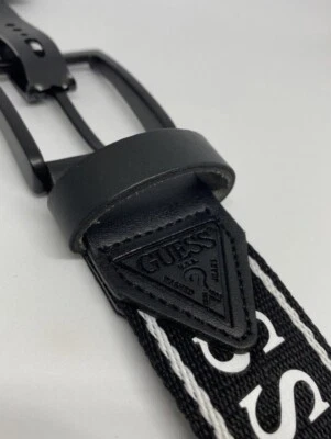 Pantalones de mezclilla Belt Guess para hombre S M L XL negros con hebilla negros 11GO03XZ01 precio de venta sugerido por el fabricante $40 nuevos Foto 1 de 4