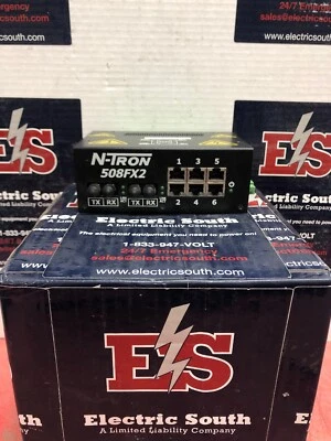 Conmutador Ethernet N-Tron 508FXE2-A-ST-15 con carril Din 6 puertos  Foto 1 de 2