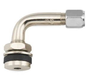 BikeMaster 151414 Valve Stem 90Deg Chrome Sold Each - Picture 1 of 1