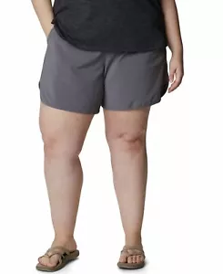 Columbia Women's Plus Size Bogata Bay Stretch Shorts City Gray NWT - Picture 1 of 2