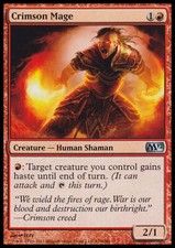 *FOIL* CRIMSON MAGE NM M12 mtg Red - Creature Unc *FOIL*