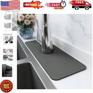 Smart Sink Mat Splash Guard - Prevents Drips & Organizes Essentials Efficiently - Picture 1 of 8