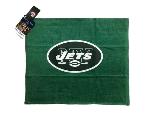 NFL New York Jets Green Rally Towel Team Color Logo 15" x 18" 100% Cotton Cover