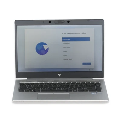 HP EliteBook 14" Laptop : i7 8th Gen | 16GB Ram 256GB SSD | Windows - Refurbishe - Image 1 of 4