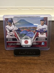 2024 Bowman Chrome-#II-1 Shohei Ohtani / Yoshinobu Yamamoto (RC) Japan Refractor - Picture 1 of 2