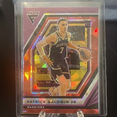 2022-23 Panini Flux Patrick Baldwin Jr. RC Red Cracked Ice Golden State Warriors - Image 1 of 4