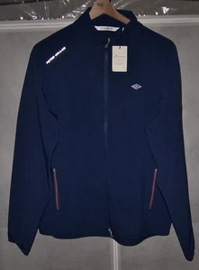 NEW PETER MILLAR Full Zip Jacket Sweater Shirt WESTCHESTER COUNTRY CLUB Blue M - Picture 1 of 8