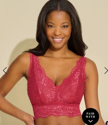 Bralette Cosabella Allure Curvy Plunge Café Fucsia XL PRECIO DE VENTA SUGERIDO POR EL FABRICANTE 98 USD Foto 1 de 3