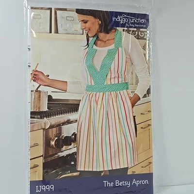 Indygo Junction Pattern The Betsy Apron 2 yard Halter Style fits D cup UNCUT - Image 1 of 4