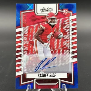 Absolute Rashee Rice Signature Blue Diamonds 2023/15 Kansas City Chiefs - Imagen 1 de 2