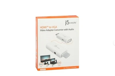 j5create HDMI to VGA Video Adapter Converter w/ Audio JDA203 BRAND NEW - Image 1 of 3