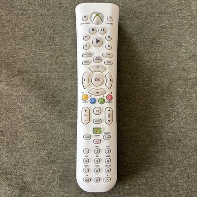 OEM Microsoft Xbox 360 Universal Media DVD Remote Control White - Tested - Image 1 of 4