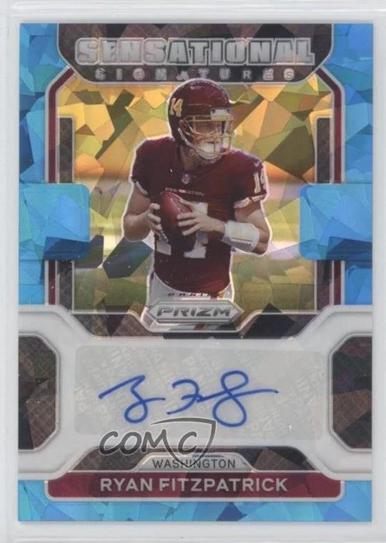 2021 Panini Prizm Sensational Signatures Blue Ice /99 Ryan Fitzpatrick Auto - Image 1 of 2