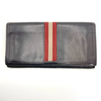 BALLY Cartera Larga Plegable Cuero TALIRO Marrón Foto 1 de 4
