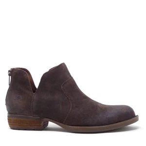 Born Kerri Damen-Stiefeletten braun Wildleder Reißverschluss seitlich niedriger Absatz Größe 6,5M - Bild 1 von 9