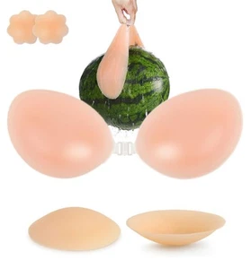 Sticky Bras Push Up Invisible Adhesive Bra, Reusable Silicone Backless Strapl... - Picture 1 of 7