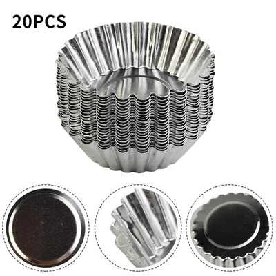 Tazza rotonda in lega di alluminio torte muffin cupcake astucci tazza da forno u - Immagine 1 di 4