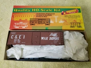 HO Roundhouse 40' AAR Boxcar C&EI (porta della città giovane) 10609 64150 - Foto 1 di 2