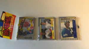 1989 Fleer Baseball Card Rack Pack w/ Ken Griffey Jr Rookie Showing - Picture 1 of 2