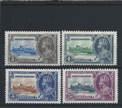 BRITISH HONDURAS 1935 SILVER JUBILEE SET OF FOUR MINT SG 143/146 CAT £28 - Image 1 of 2