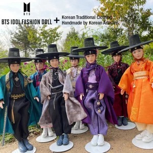 BTS X MATTEL Hanbok Puppen koreanische traditionelle handgefertigte Kleidung (DANJANG) 29 cm - Bild 1 von 88