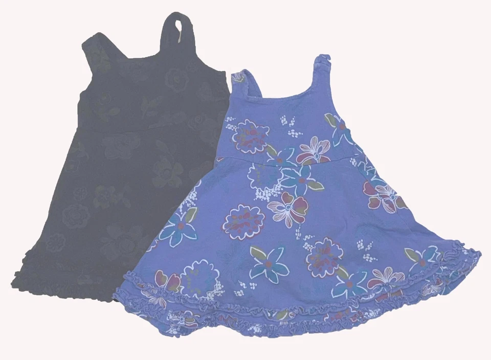 PRODUCTOS FRESCOS Niños Pequeños Talla 18 Meses DOS VESTIDOS GIRATORIOS Algodón Nuevos con Etiquetas Foto 1 de 1