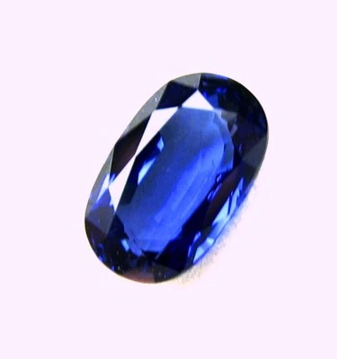 Natural Loose Gem Oval Blue Ceylon Sapphire  2.10 Carats 9.4x5.8x3.7 MM  LxWxD - Image 1 of 4
