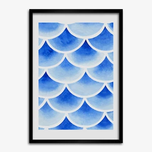 Tulup Foto auf MDF Wanddekoration Kunst Wohnzimmer 70x100cm Fischschuppen - Bild 1 von 4