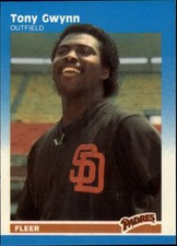 1987 Fleer Mini San Diego Padres Baseball Card #50 Tony Gwynn